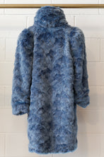 Load image into Gallery viewer, Misbhv Blue Faux Fur Coat-BLU