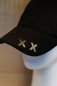 XXXSCOFF Visor XX Black solid printing logo cap_black-BLack
