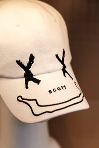 XXXSCOFF Face Scoff XX logo Cap - White