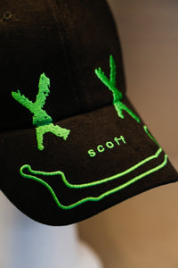 XXXSCOFF Face Scoff XX logo Cap - Green