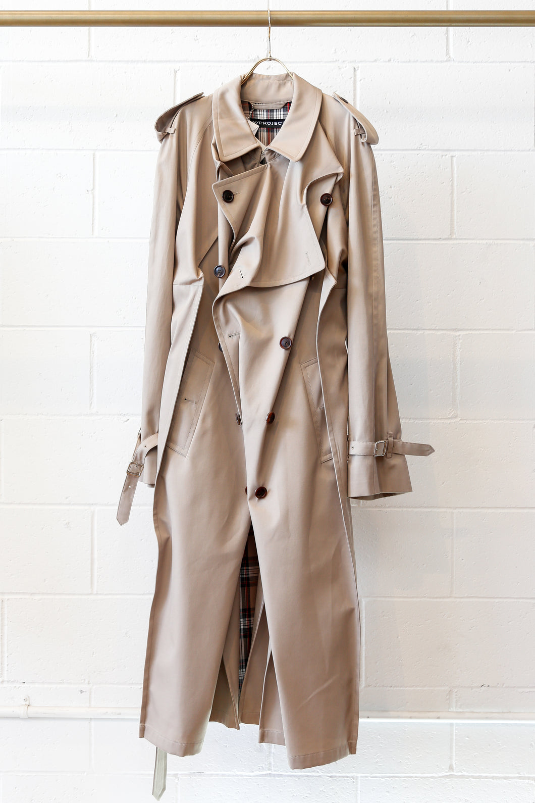 Y-Project Pop-up Trench Coat-BEG