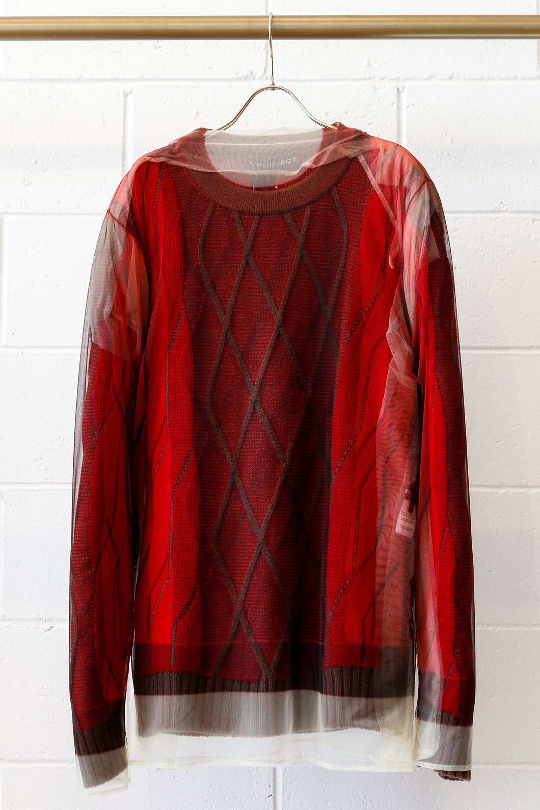 Y-Project Printed Condom Knit - RED