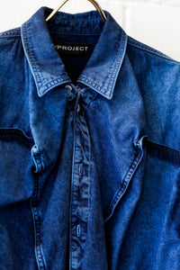 Y-Project Pop-up Denim shirt-BL