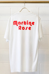 Martine Rose T-shirt W/ Clown Artwork -WHT