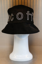 Load image into Gallery viewer, XXXSCOFF Big logo scoff outline bucket hat-Black