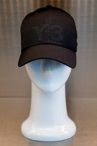 Y-3 Ripstop Logo Cap-Black
