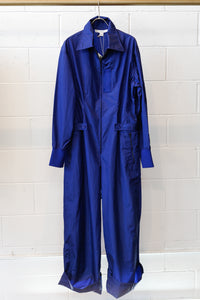 Y-3 W CH1 Tech Nylon Silk Jumpsuit-Blue